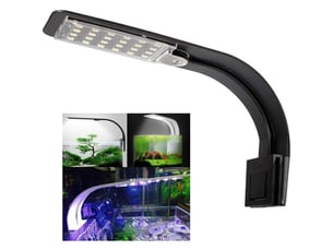 Aquarium light lampe led blanc et bleu nano clip-on lighting pour poissons plantes 23-50 cm-b - rwanimalerieaquariuméclairage