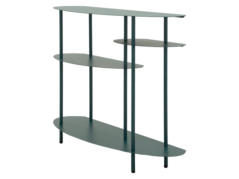  Console gamisi, 4 étagères, 10x42x132h cm vert canard Gamisi - Conforama A