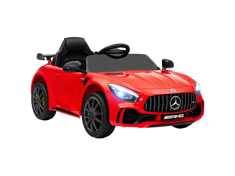  Voiture électrique pour enfants, mercedes, 3-5 kmh, télécommande, lumières et musique, rouge  - Conforama A