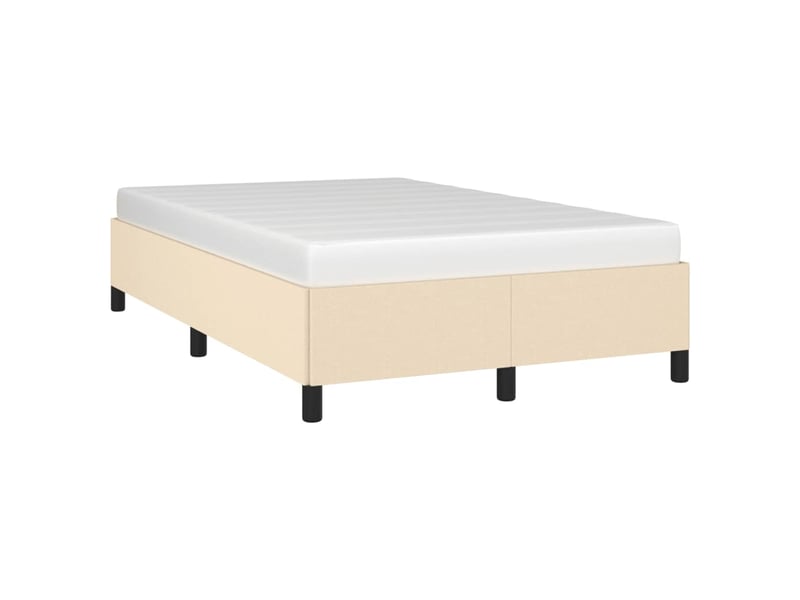  Lit double- lit adulte -  cadre de lit sans matelas crème 120x190 cm tissu  - Conforama C