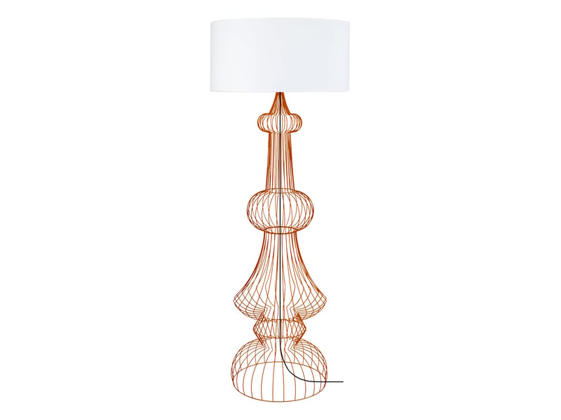  Lampadaire tissu cylindre pagoda beige d60 cm 51250 - Conforama E