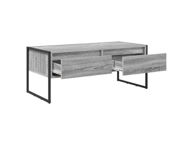  Table basse - table de salon - table à thé gris sonoma 100 x 46 x 40 cm bois d'ingénierie  - Conforama E