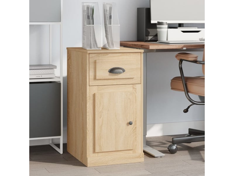  Armoire latérale, meuble de rangement avec tiroir chêne sonoma 40x50x75 cm  - Conforama B