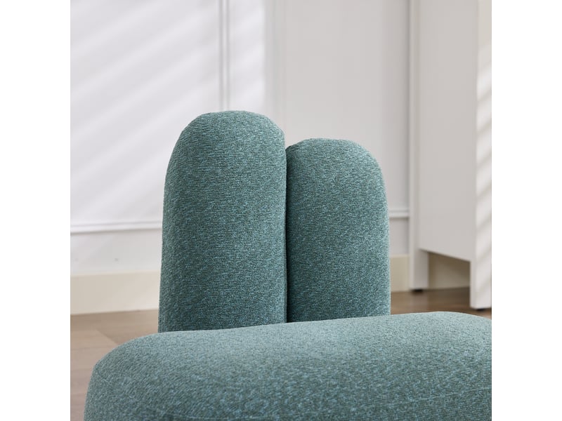  Pouf motif oreilles de lapin en tissu polyester vert 54 x 41.5 x 54 cm W3479P401870 - Conforama D