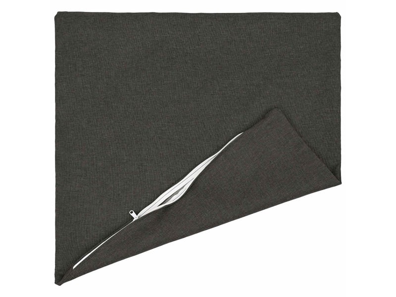 Lot de 6 housses de coussin heerlen gris foncé 80 x 80 cm tissu cf49641 - Conforama C