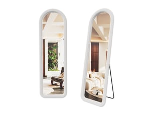 Miroir rectangulaire à poser coloris blanc <strong>NAHILIMI</strong> <strong></strong> - 160 cm x 50 cm