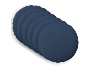Lot de 6 coussins avec oreiller, coussins décoratifs heerlen bleu tissu cf50675