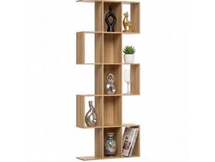 Bibliotheque coloris bois clair VIVRYN - 24 cm x 200 cm