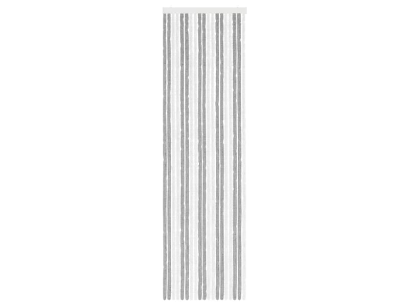  Rideau anti-insectes, moustiquaire en chenille gris et blanc 56 x 200 cm cf43455  - Conforama C