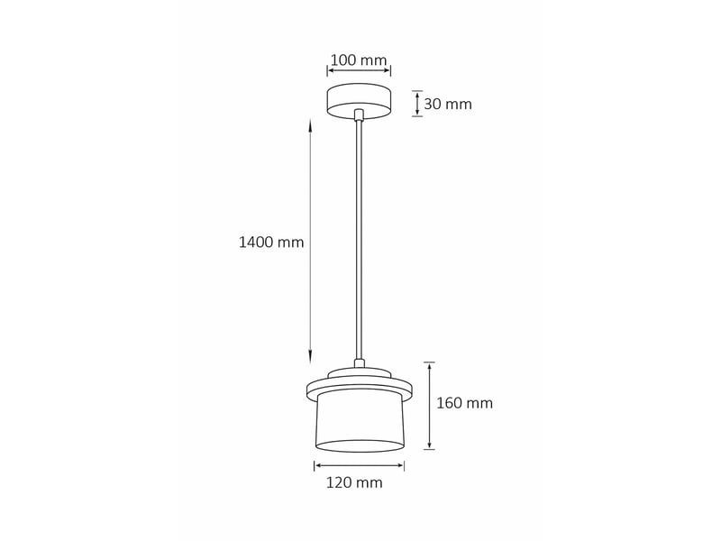  Suspension design en travertin et bois effet chêne iris  - Conforama C