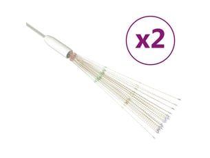 Feux d'artifice noël d'extérieur 2 pcs multicolore 20cm 280 led