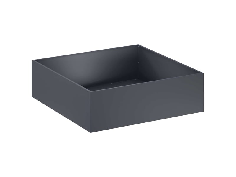  Jardinière - cache-pot de jardin 2 pcs anthracite 80 x 80 x 30 cm  - Conforama C