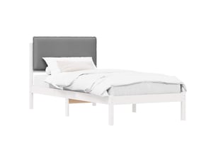 Lit simple 80x200 cm coloris gris