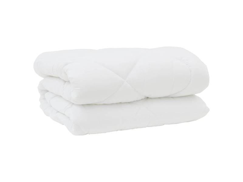  Couette avec oreillers 3 pcs - duvet blanc microfibre et plumes d'oie  - Conforama D