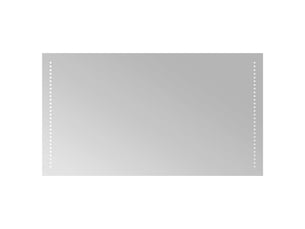 Miroir de salle de bain, miroir de toilette led transparent 90 x 50 cm verre trempé cf62630