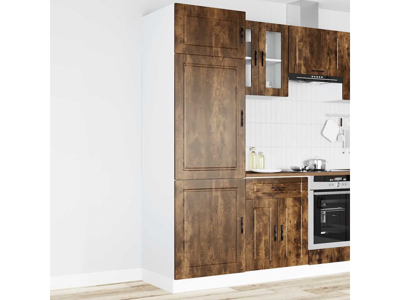  Meuble de rangement, armoire de cuisine porto chêne fumé bois d'ingénierie shl9038  - Conforama B
