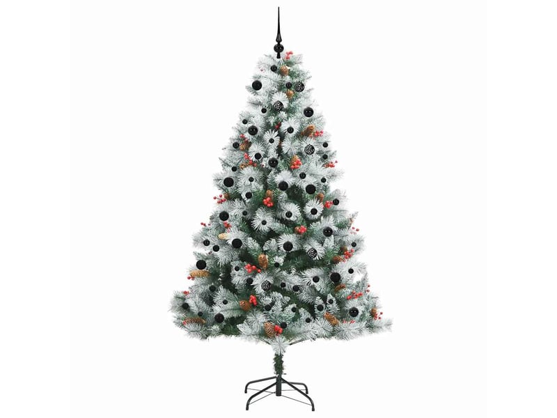  Sapin de noël, arbre de noël artificiel vert et blanc 240 cm cf61503  - Conforama D