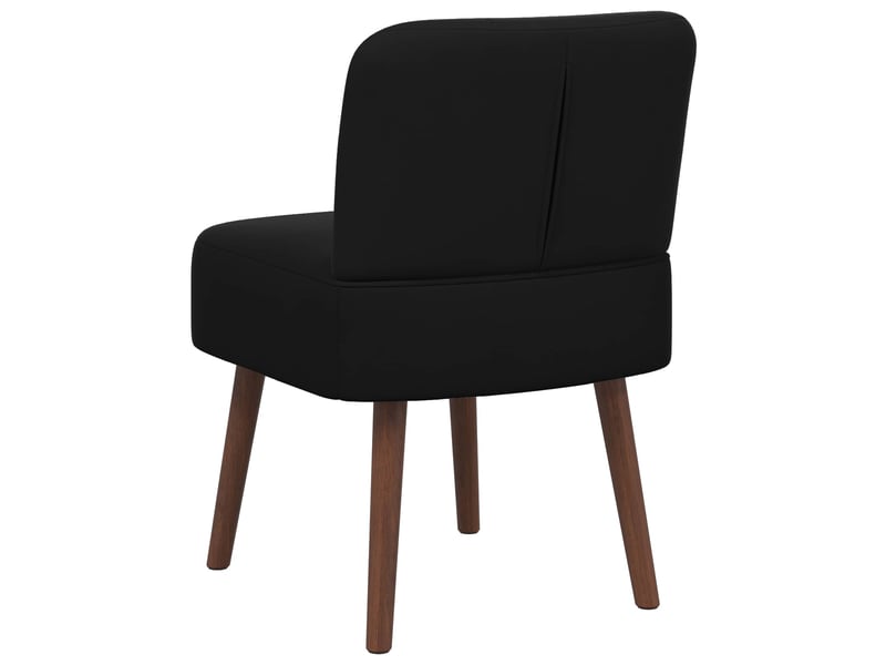  Vidaxl fauteuil à pantoufle noir velours  - Conforama E