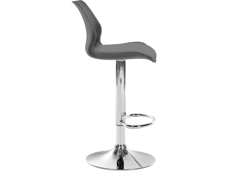  Lot de 2 tabourets de bar gilbert color:grau&amp;material:kunststoff  - Conforama D
