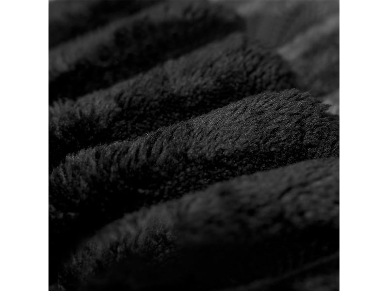 Canapé d'angle noir modulable avec méridienne, canapé en l assise profonde sans montage, canapé compressé - Conforama B