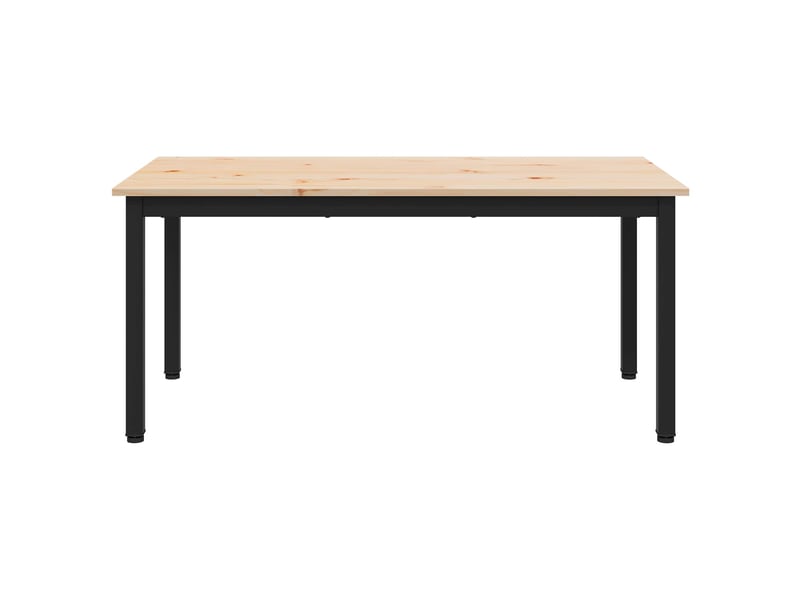  Table basse - table de salon - table à thé naturel 100 x 50 x 45 cm bois de pin massif  - Conforama E