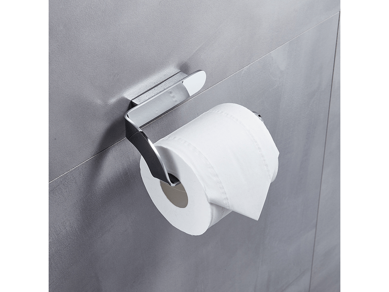  Porte-papier toilette universel chromé, porte-essuie-tout créatif tout en cuivre, étagère de rangement pour toilettes  - Conforama A