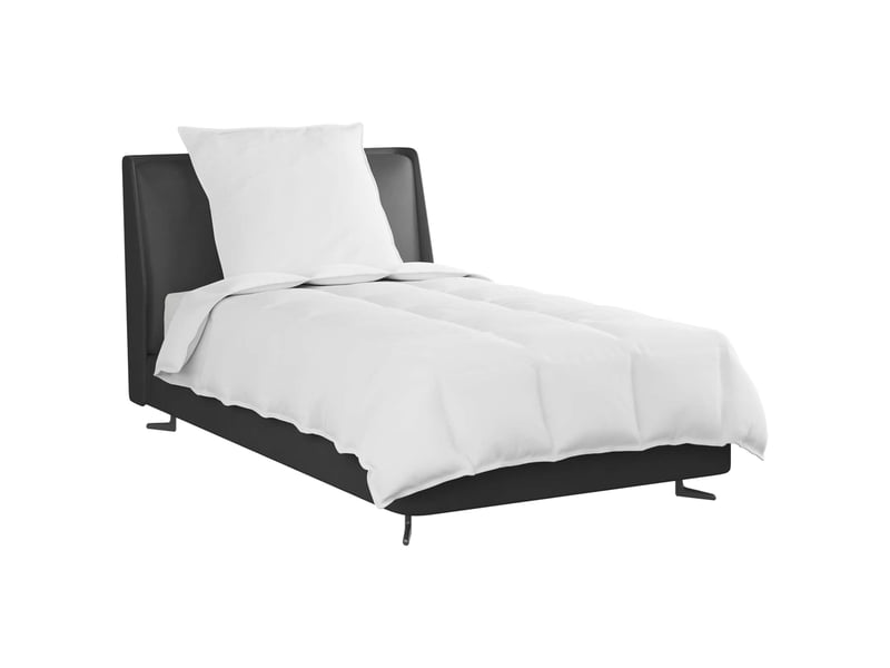  Duvet 2-en-1 avec oreiller 2 pièces - couette blanc plume de canard  - Conforama C