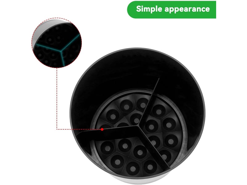 Panier à ustensiles de cuisine rotatif à 360°, 3 compartiments, grand format, pour comptoir - Conforama E