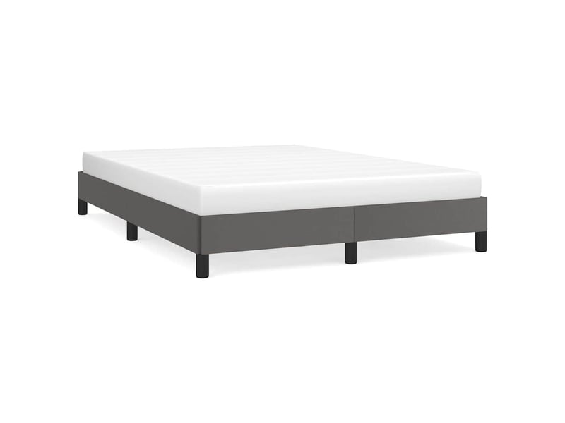  Lit double- lit adulte -  cadre de lit sans matelas gris 140x200 cm similicuir  - Conforama A