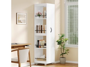 Bibliotheque coloris blanc 4 étagère(s) <strong>MODFU</strong> <strong></strong> - 30 cm x 160.5 cm