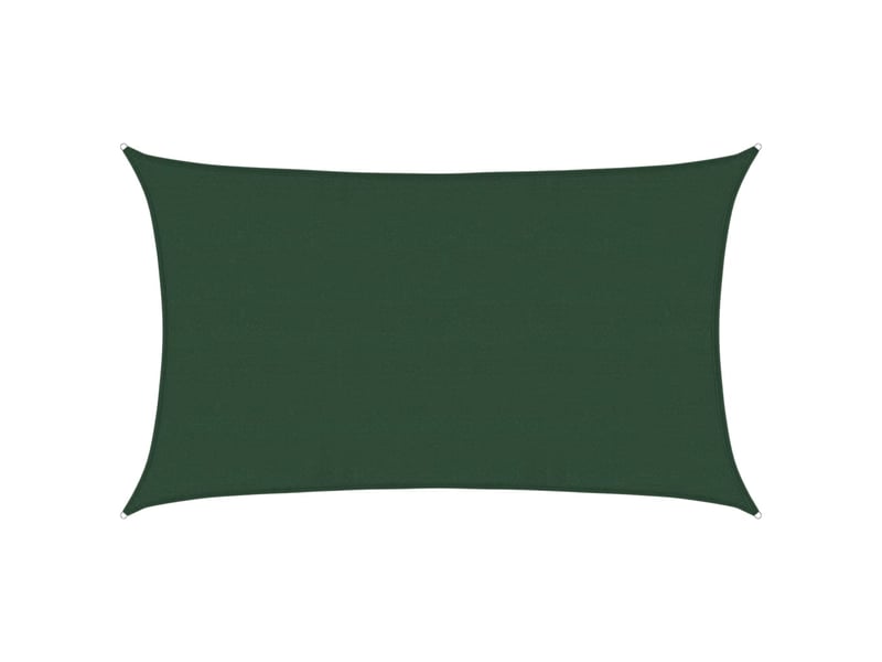  Voile d'ombrage - voile d'ombre - voile parasol 160 gm² vert foncé 5x8 m pehd  - Conforama A