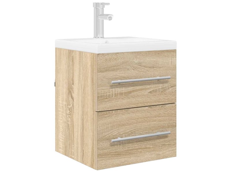  Armoire d'évier, meuble de rangement chêne sonoma 38.5x41x48 cm  - Conforama C