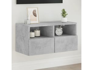 Meuble tv coloris gris 60 cm <strong></strong>  <strong></strong>