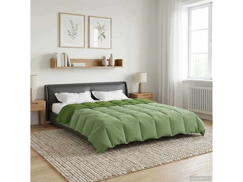  Duvet - couette complet toute l'année 240 x 260 cm 4 saisons vert  - Conforama B