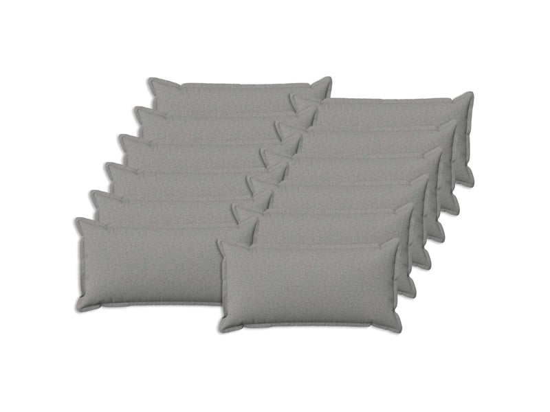  Lot de 12 coussins, coussins décoratifs houten gris nuage lin synthétique cf56460  - Conforama B