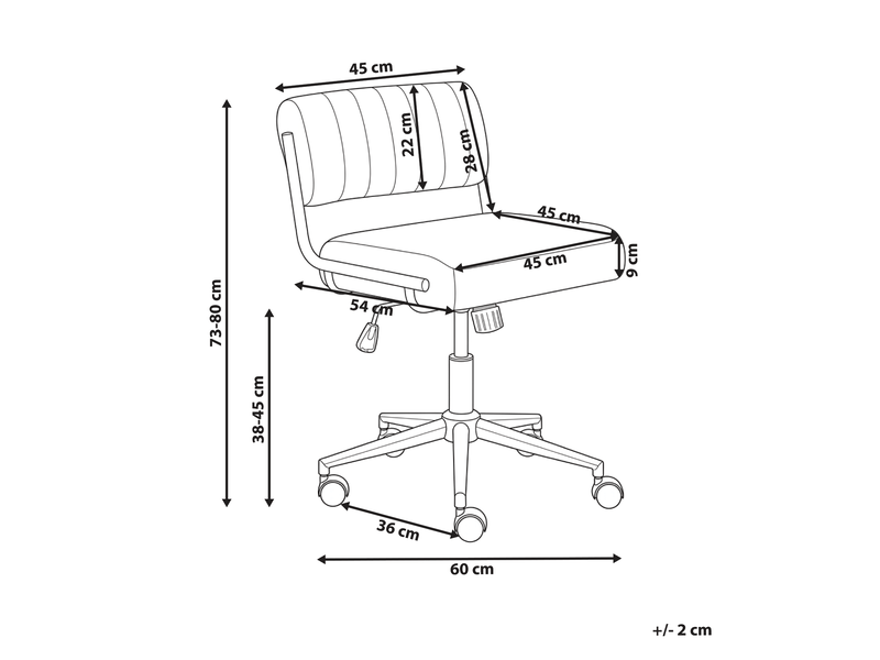 Chaise de bureau arloft rouge bordeaux - Conforama C