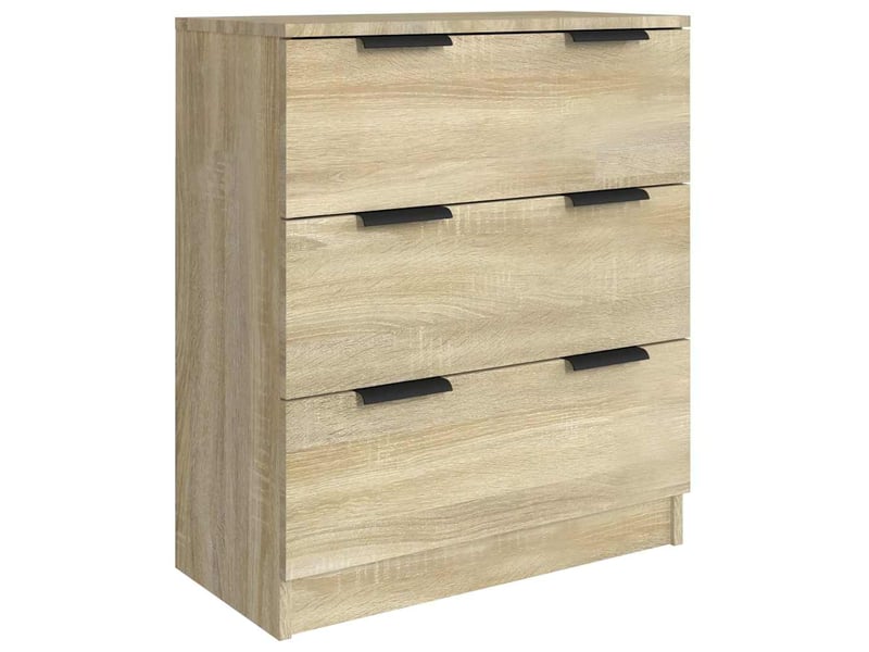  Buffets 3 pcs - bahut - meuble de rangement chêne sonoma bois d'ingénierie  - Conforama D