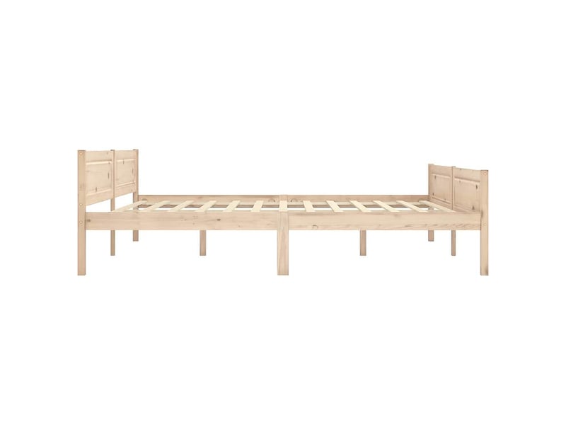  Lit double- lit adulte -  cadre de lit sans matelas bois massif de pin 180x200 cm  - Conforama C