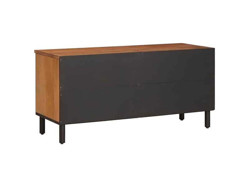  Meuble tv - banc tv - meuble de rangement avec tiroir finition acacia brun 100 x 33 x 46 cm  - Conforama E