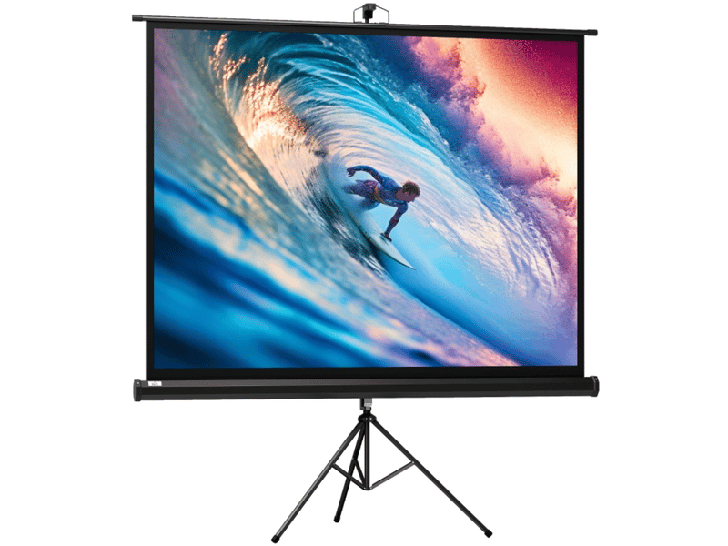  Écran de projection 171x131 cm format 4:3 métal noir  - Conforama A