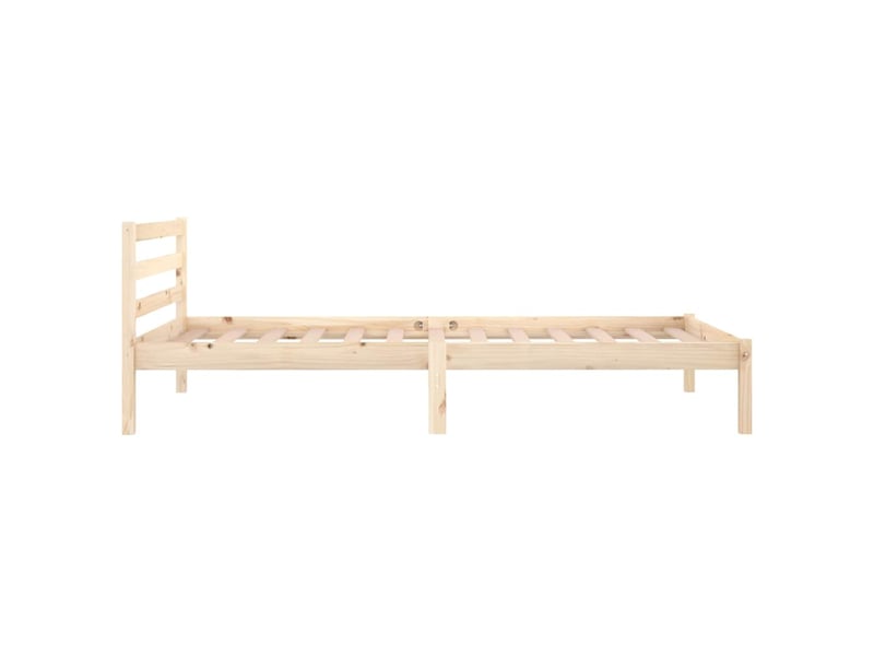  Lit simple- lit adulte -  cadre de lit sans matelas bois massif de pin 100x200 cm  - Conforama D