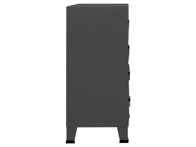  Armoire à tiroirs, commode industrielle anthracite 78x40x93 cm métal  - Conforama E
