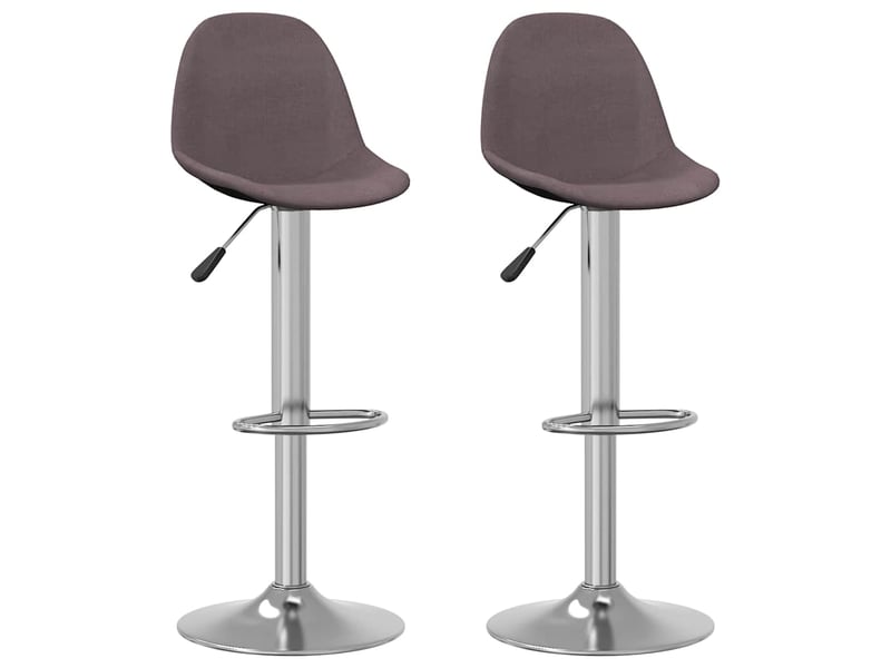  Lot de 2 tabouret de bar, chaise de bar taupe tissu shl22148  - Conforama B
