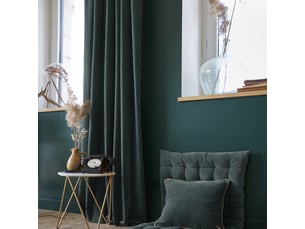 Rideau ajustable 140x270 cm velours de coton ardoise