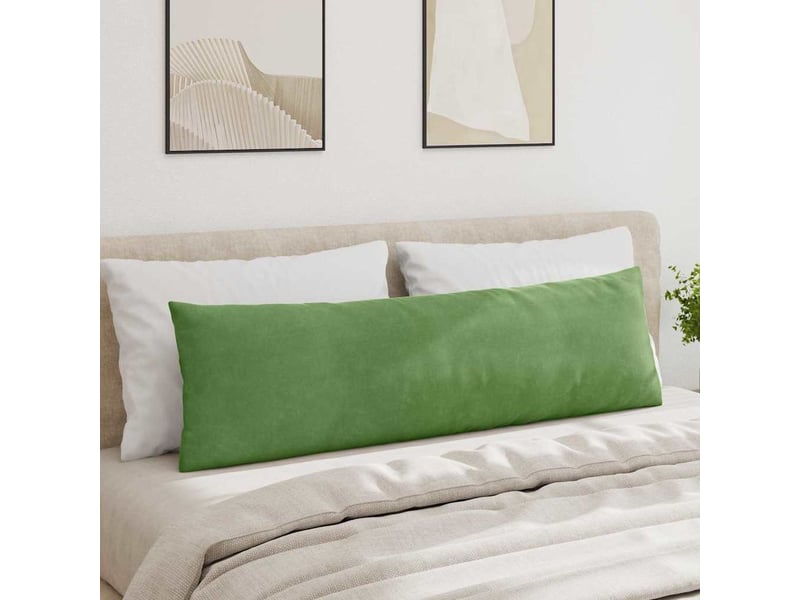  Lot de 2 coussins de canapé, coussins décoratifs vert clair 145 x 40 cm cf59167  - Conforama D
