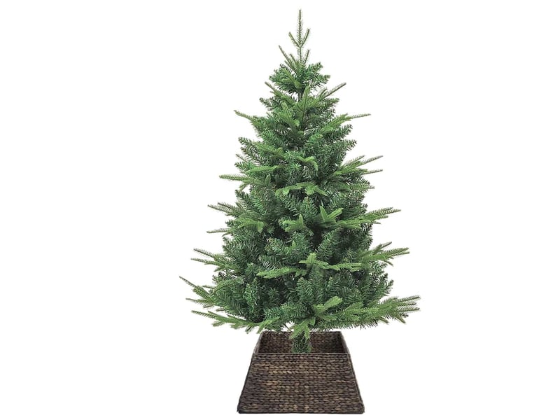  Collier de sapin de noël carré noir 60 x 60 x 28 cm  - Conforama C