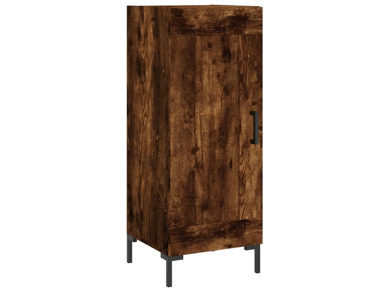  Buffet haut - bahut - meuble de rangement chêne fumé 34,5x34x180 cm bois d'ingénierie  - Conforama E