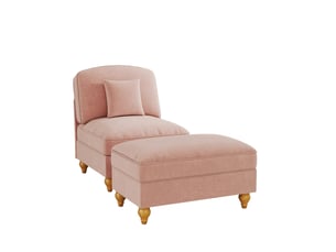 Fauteuil fixe <strong>MODENVIE</strong> <strong></strong> Tissu rose