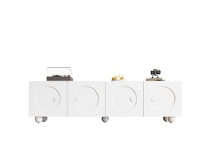 Meuble tv coloris blanc 180.5 cm OKWISH