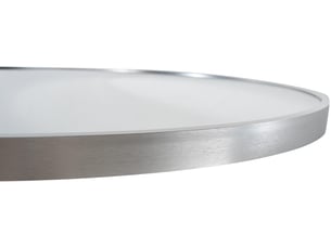 Miroir rond(e) à fixer coloris argenté <strong>DECOSHOP 26</strong>  <strong></strong> - 30 cm x 3 cm